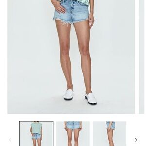 Striped Green and White Women's Top